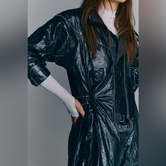 Free People Rough Rider Tyvek Jumpsuit Medium NWT - Picture 4 of 16